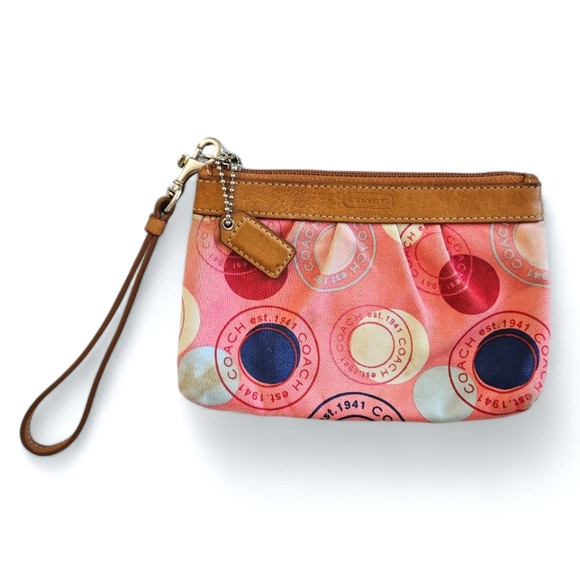 COACH | Polka Dot Leah Wrislet | Pink | Women's | Y2K - Picture 4 of 16